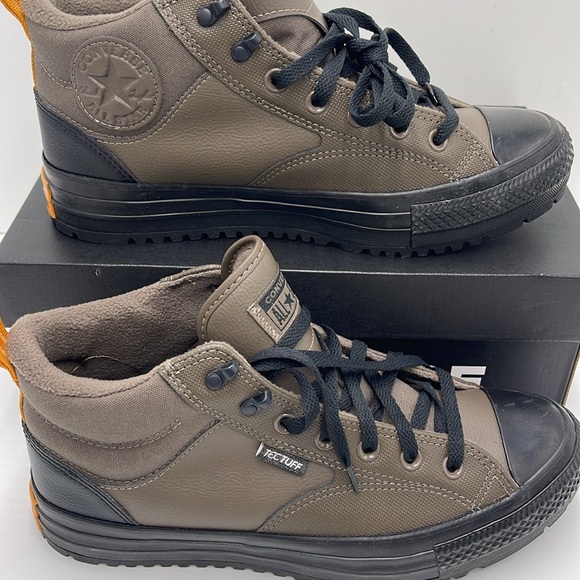 Converse Men’s CTAS MALDEN STREET BOOT MID TRUFFLE/HARVEST MOON/BLACK A09492C - Picture 3 of 16